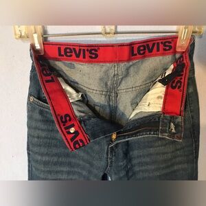 Levis 511~Boys Sz 12/26”x27”~Adjustable Waistband~Whiskered~Stretch~Medium Wash